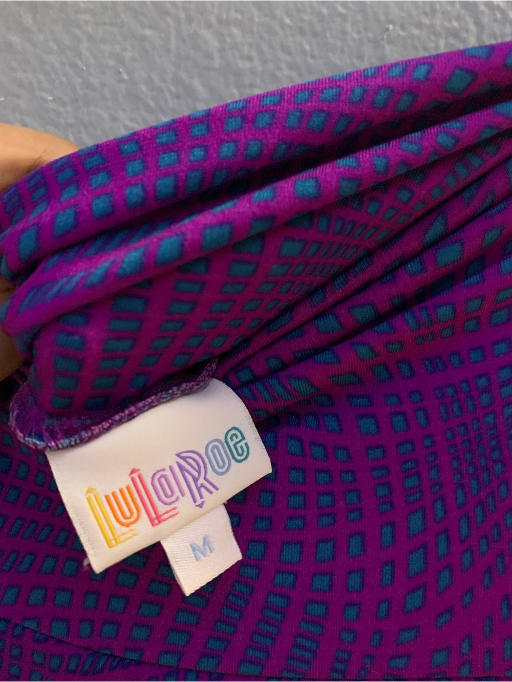 LuLaRoe Purple Printed Maxi Skirt - Picture 2 of 2